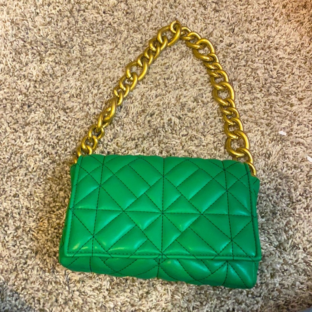 Zara green bag